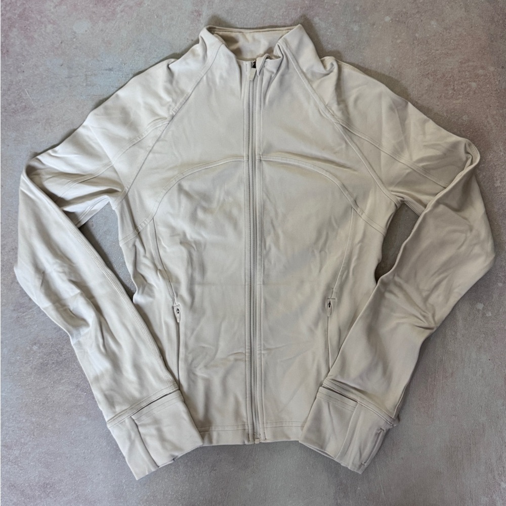 Lululemon Define Jacket Cropped White Opal - Size 4 (Small)